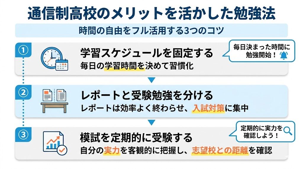 新生高校のメリットを生かした勉強法