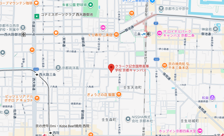 クラーク国際中等部 京都キャンパスの所在地