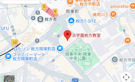 枚方こどもの舎学園（枚方市） 周辺地図