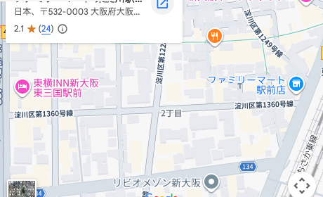 NPO法人ここのば SUPER SCHOOL（大阪市淀川区） 周辺地図