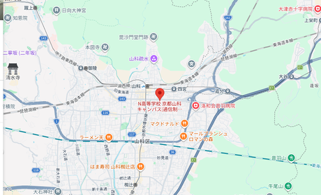 N中等部（角川ドワンゴ学園）の所在地