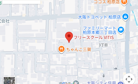 フリースクール VITIS（柏原市） 周辺地図