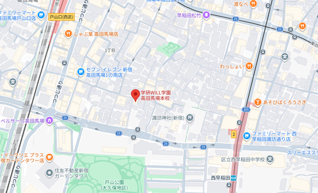 学研WILL学園の地図（東京都）