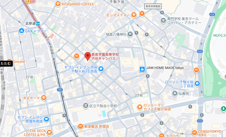 鹿島学園高等学校の地図（東京都）