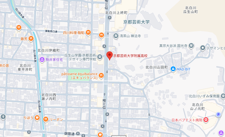 京都芸術大学附属高等学校の地図（東京都）