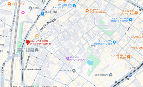 LITALICO高等学院の地図（東京都）