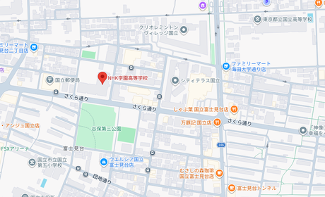 NHK学園高等学校の地図（東京都）