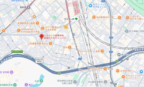 ルネサンス高等学校の地図（東京都）
