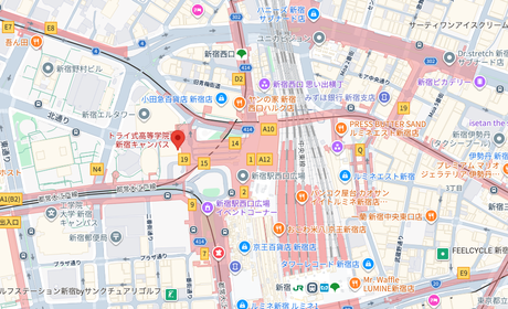 トライ式高等学院の地図（東京都）