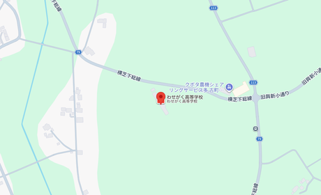 わせがく高等学校の地図（東京都）