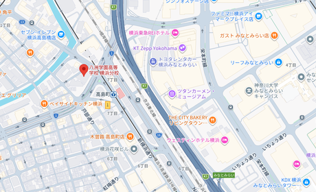 八洲学園高等学校の地図（東京都）